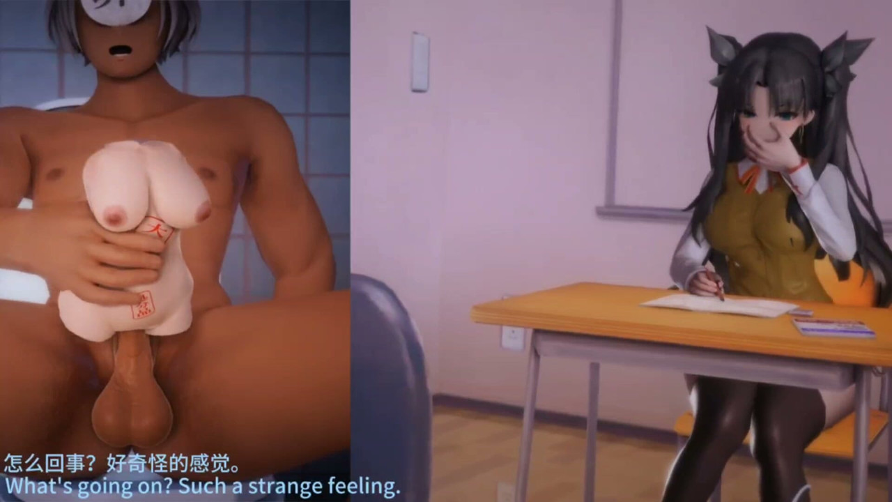 Sexy busty twin ponytails, her pink pussy fiercely pounded by the big cock of the guilty bag