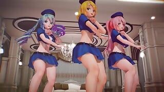 Mmd R-18 Anime Girls Sexy taneční klip 286