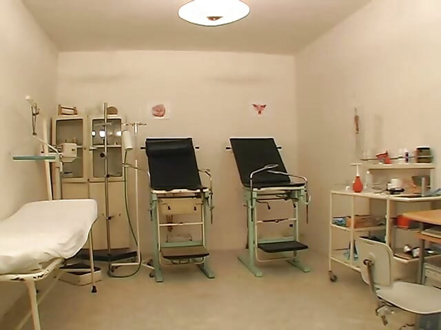 Blonde teen banged by horny doctor wearing mask