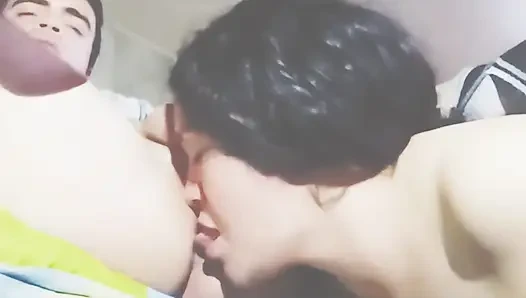 Stepmom and Stepson - Stepmom Pleasing Her Stepson by Licking His Ass and Masturbating His Cock!