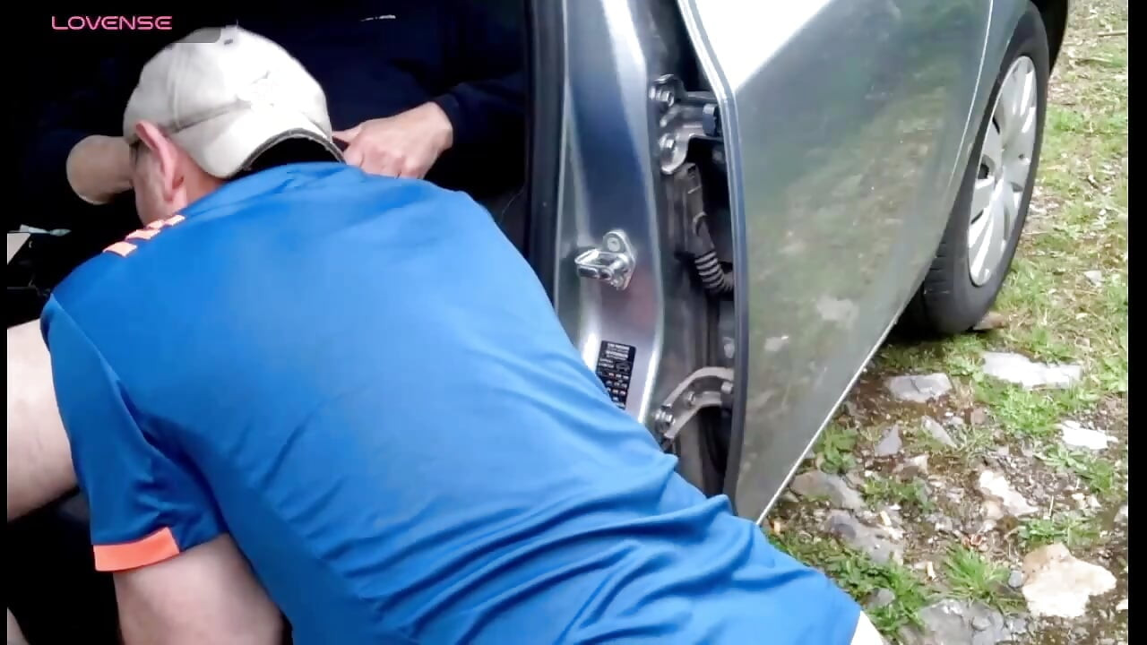 na miejscu gej na autostradzie filmuje 3 facetów