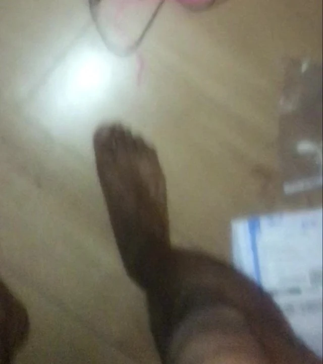 Black twink rides a 10inch dildo like a pro