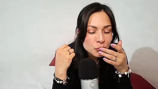 ASMR Kiss, I bite and caress your ears