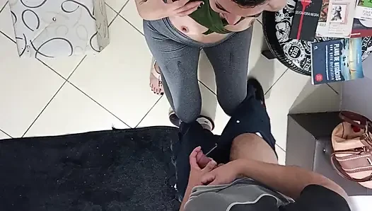 A waiting room is a good place to have sex.
