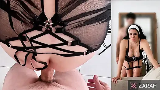 Priest Fucks and Destroys the Ass of a Lustful Nun until She's Broken