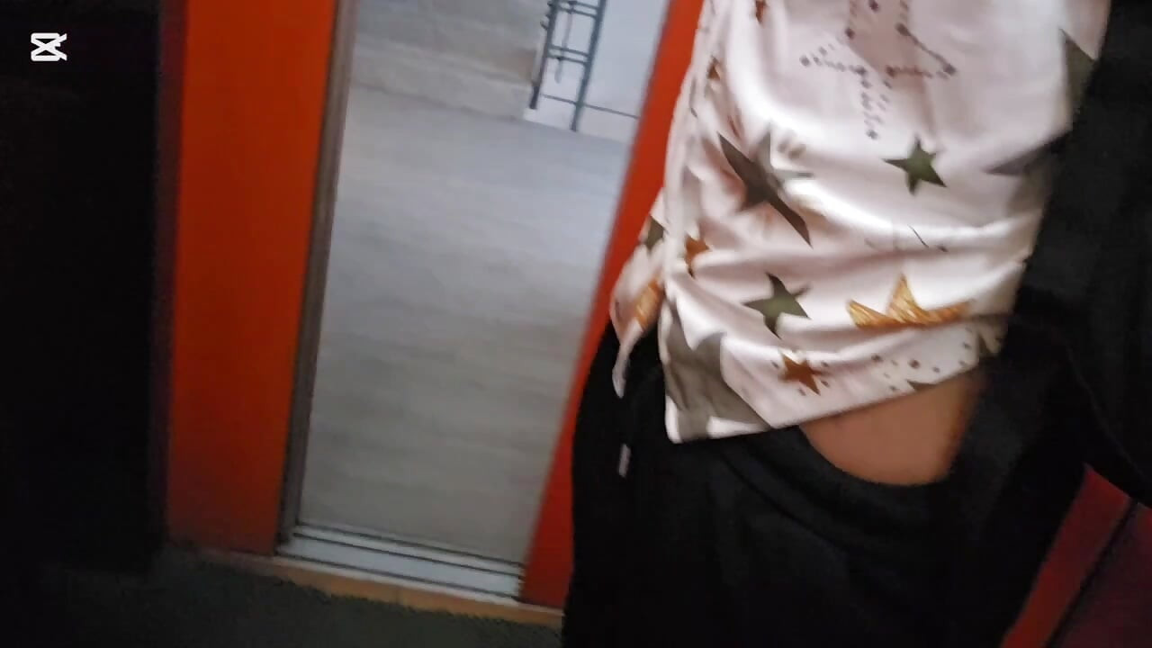 Public Elevator Girl Gives Handjob