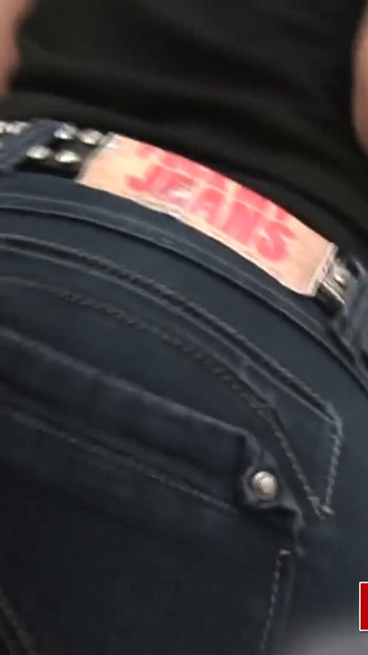 Young Blonde Slut in Skinny Jeans Picked Up And Pussy Filled | Clip 1