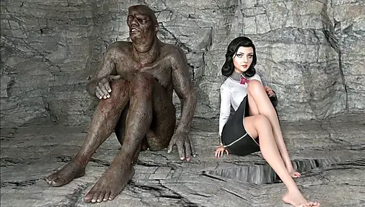 Giant Caveman Gefickt Und Sexy Elizabeth Bas Vollgespritzt