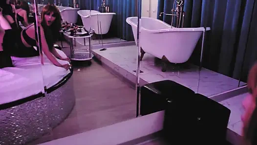 Georgeous goddess Eva Latex deep suck fuck gonzo MILF fetish leather big dick