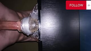 Verbal Guy Fucking Fleshlight while Moaning until Dripping Cum