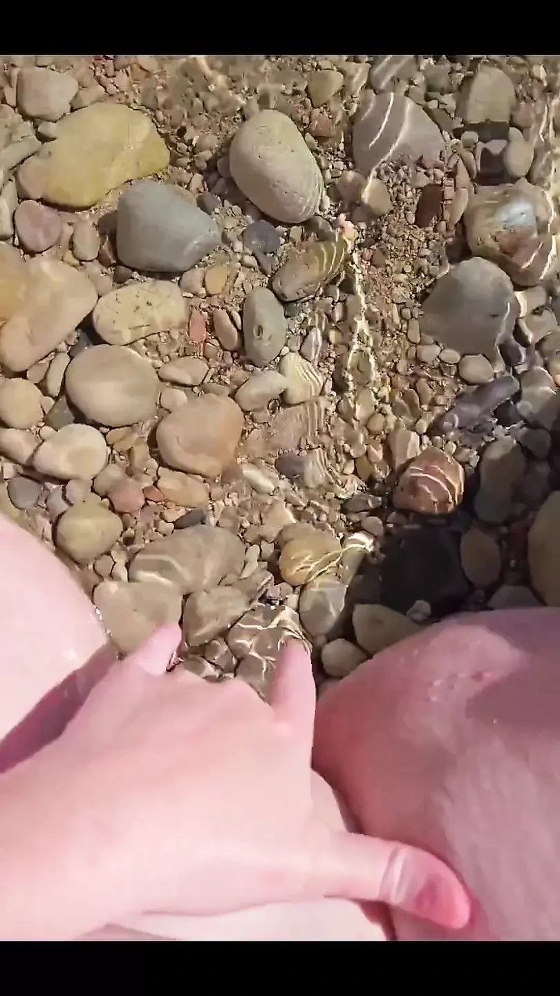 Made This Video on a Nude Beach in Spain. Love Playing with My Pussy in Places