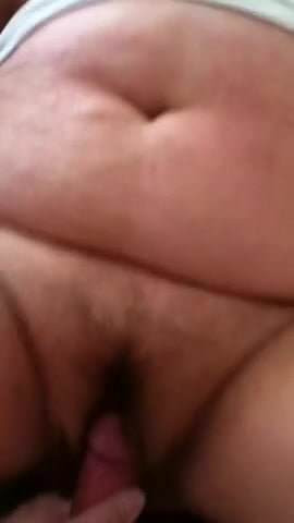 Big BBW Pussy Jiggles while Cock Slapped