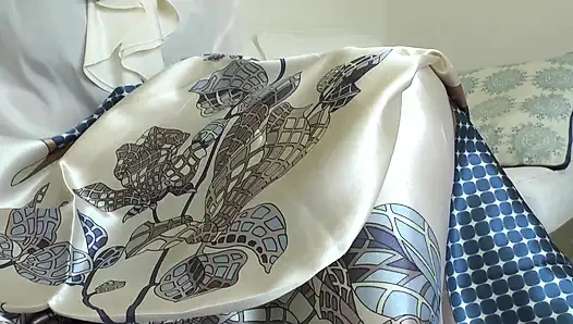 My New Satin Scarf Makes You Want to Cum and Weak, Scarf JOI, Lady Victoria Valente
