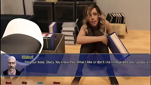 The office wife #20 - A Stranger cum all over Stacy's ass.