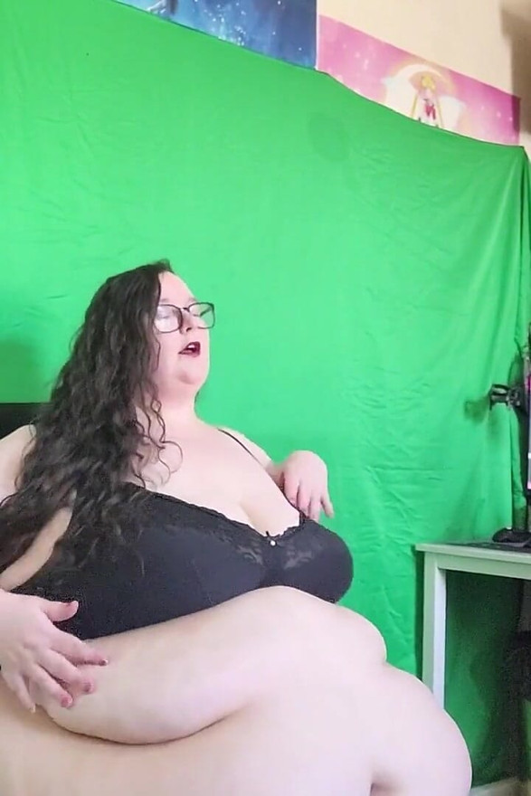SSBBW striper i kontorstolen min, baby