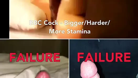 BBC vs. Small white cock, Premature ejaculation