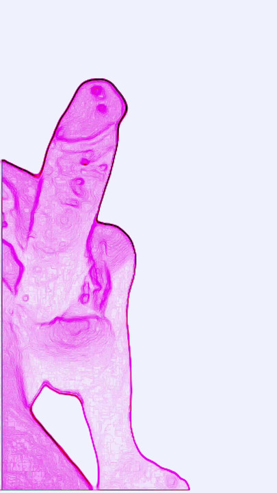 Pink dick wants psychedelic mouth