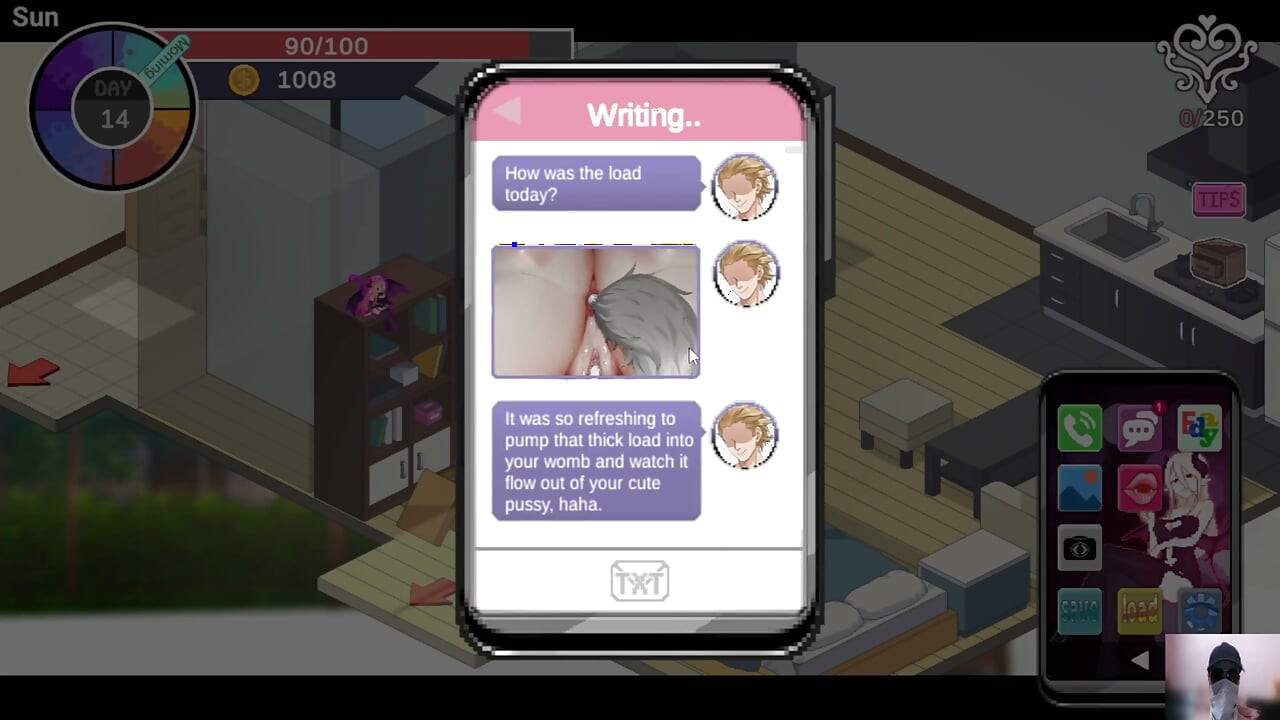 Ntraholic gameplay! Ep-2! The cute wife cheats on her husband with me while he is there!