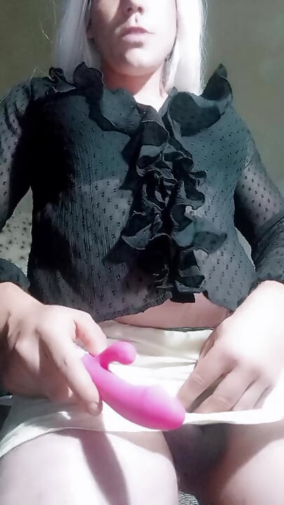 Crossdresser i zabawne zabawki