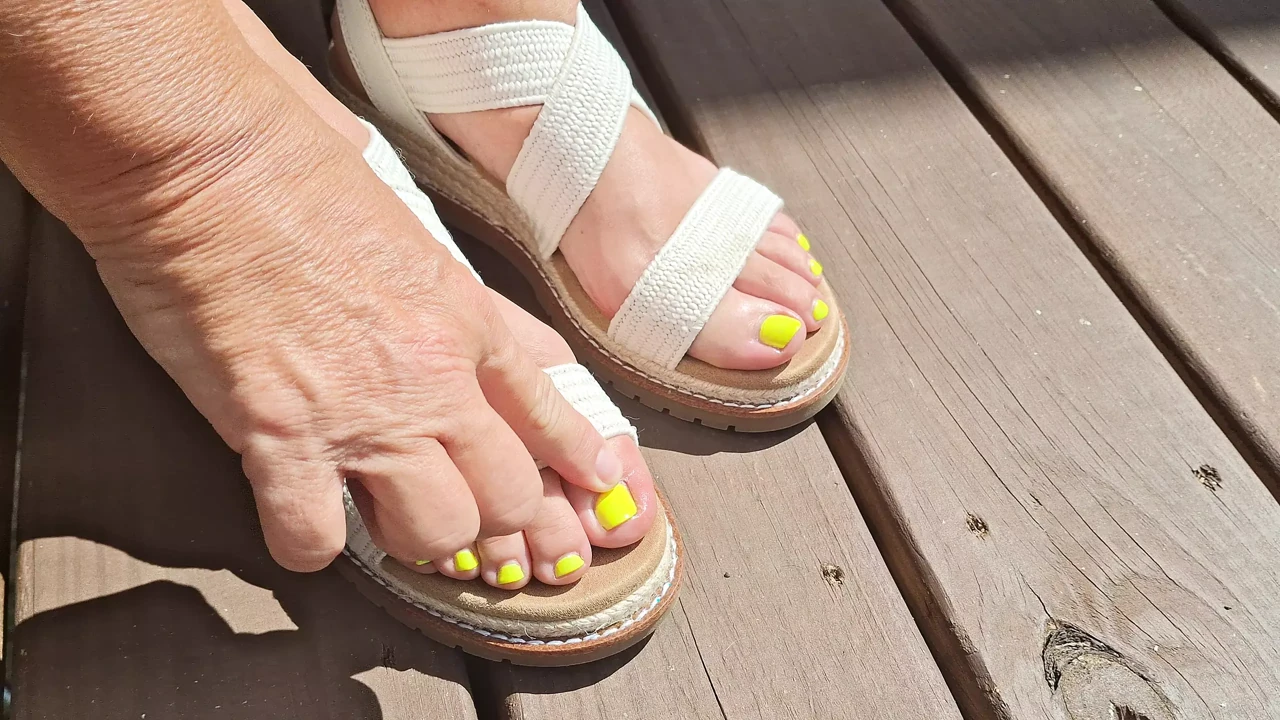 My Girlfriends beautiful feet in sandals