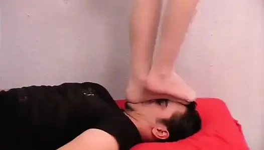 Human floor-mat slave