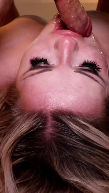 Blonde Russian Teen Slut Gets Facefucked and 69 Throatpie | Clip 2