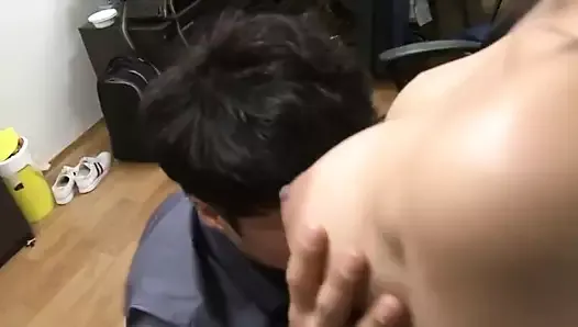 Korean Striptease In Workplace Then Get Fucked