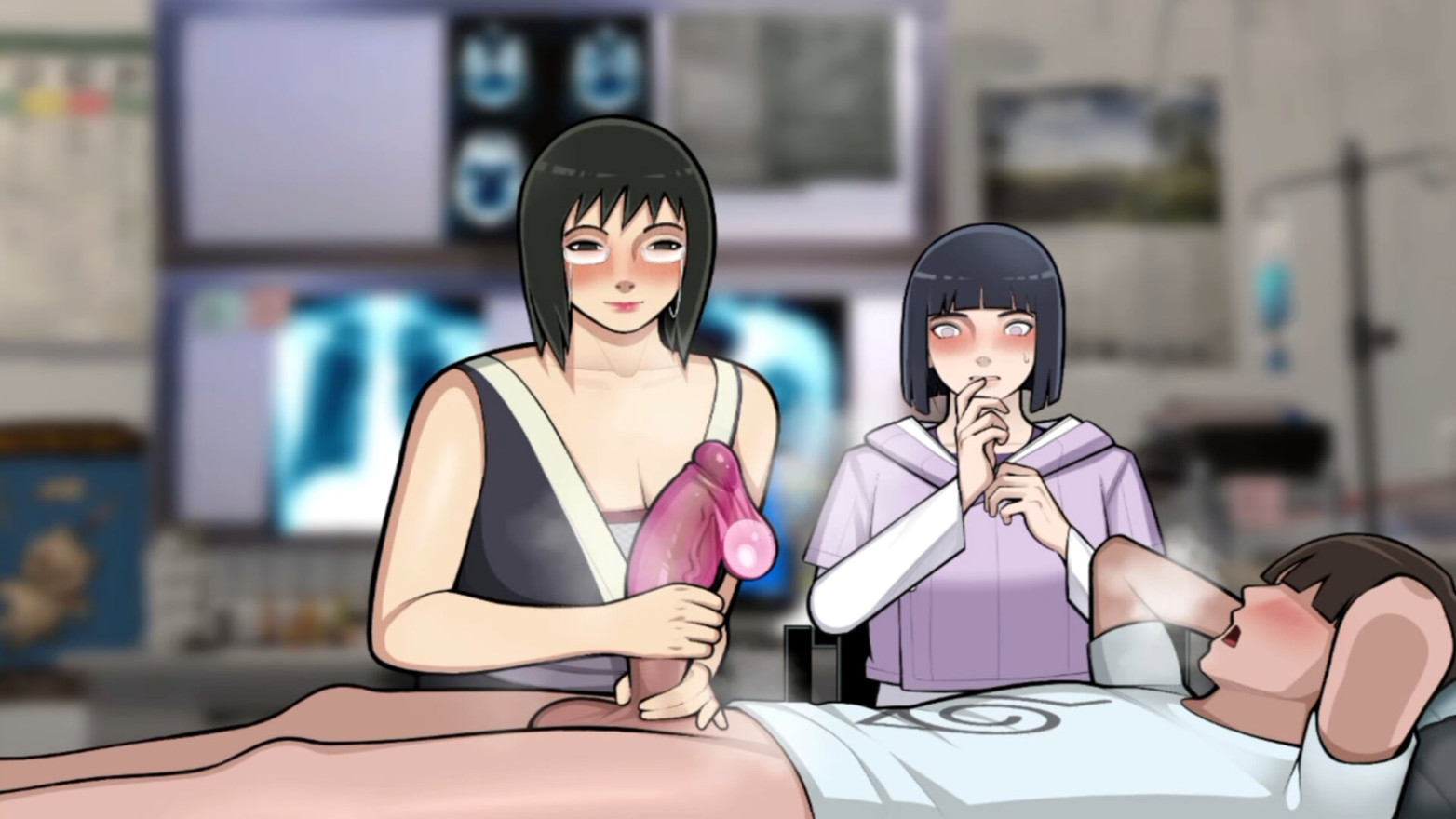 Konoha MILFs #9: Doctora Pervertida Me Masturba Delante De Mi Madrastra Y Me Hace El Orgasmo Varias Veces - Por Eroticgamesnc