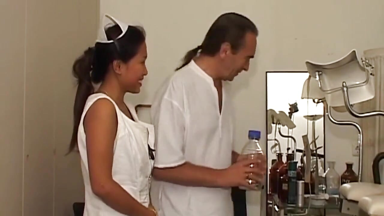 Curvy Asian MILF Nurse Drains Mature Doctor Deep