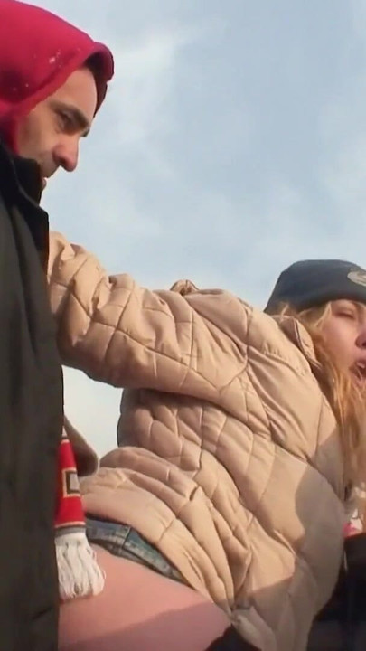 Powerful moment from "Real Czech Teen Street Whore Has Bareback Outdoor Sex for Cash"