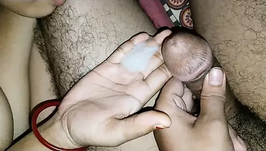 My husband's friend's dick is very small but his cum is very tasty.