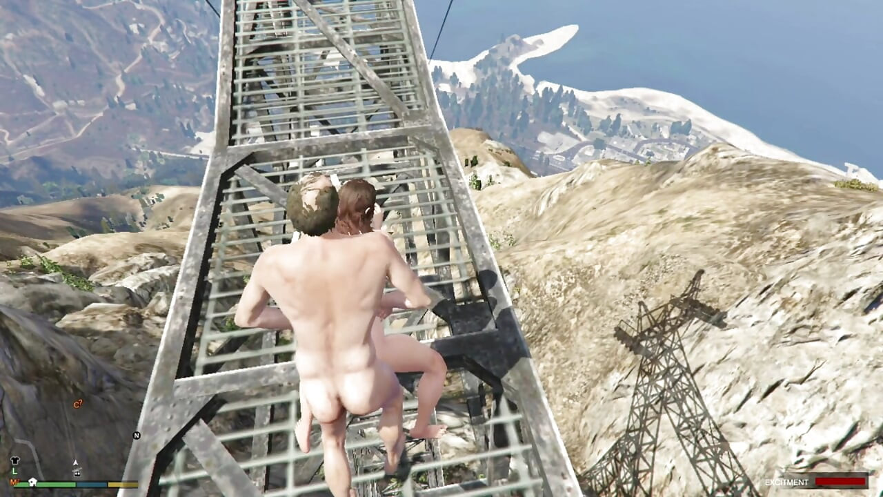 Amanda De Santa cheats husband with trevor in 2,619 feet mountain