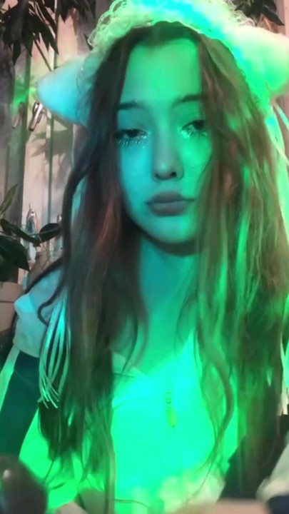 Beautiful girl passionately sucks cock