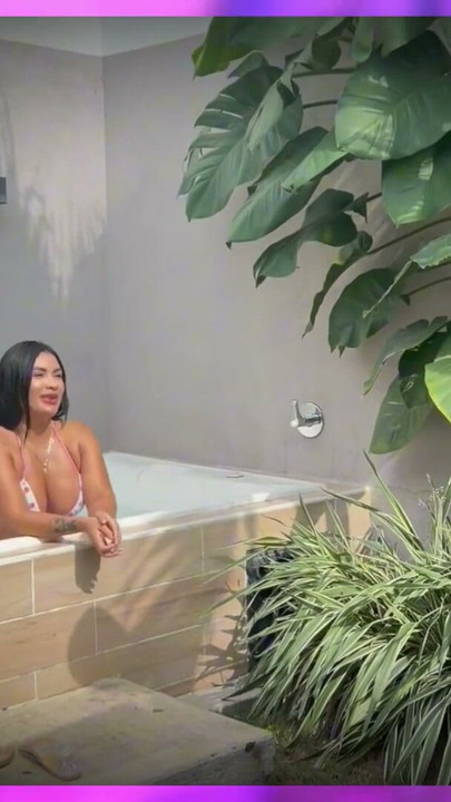 I am left alone with my best friend's girlfriend in the jacuzzi, she asks me to fuck her and fill her with milk in secret | Clip 1
