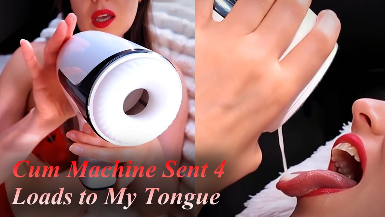 MILF Uses AcmeJoy Stroker William for 4 Cumshots All Into My Mouth