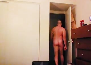 Nasty Pig DILF Ass to Mouth Dildo with Ass Cream!