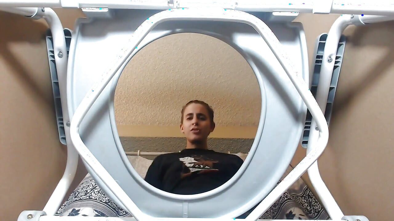 POV Fart Slave Trapped in Toilet