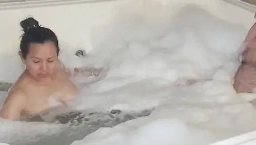 HOTTEST WET MASSAGE WITH ADAMANDEVE AND LUPO