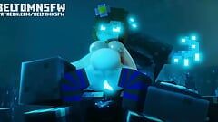 OSTRY SEKS ANALNY Z animacją Minecraft Jenny i Warden