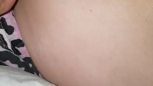 Ass fingering her hole