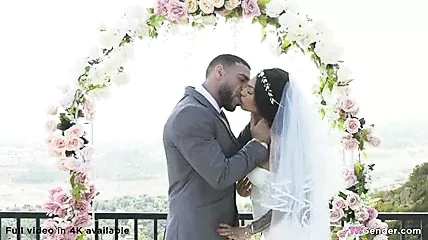 The bride has a cock