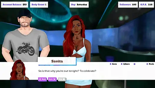 College-verrückte: desi college-mädchen verführt einen typen im club, episode 21