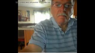 grandpa cum on webcam