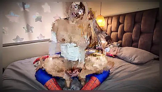 HORNY OTAKU GIRL IN HUGE ASS AND TIGHT PINK PUSSY GETS FUCKED BY SPIDERMAN