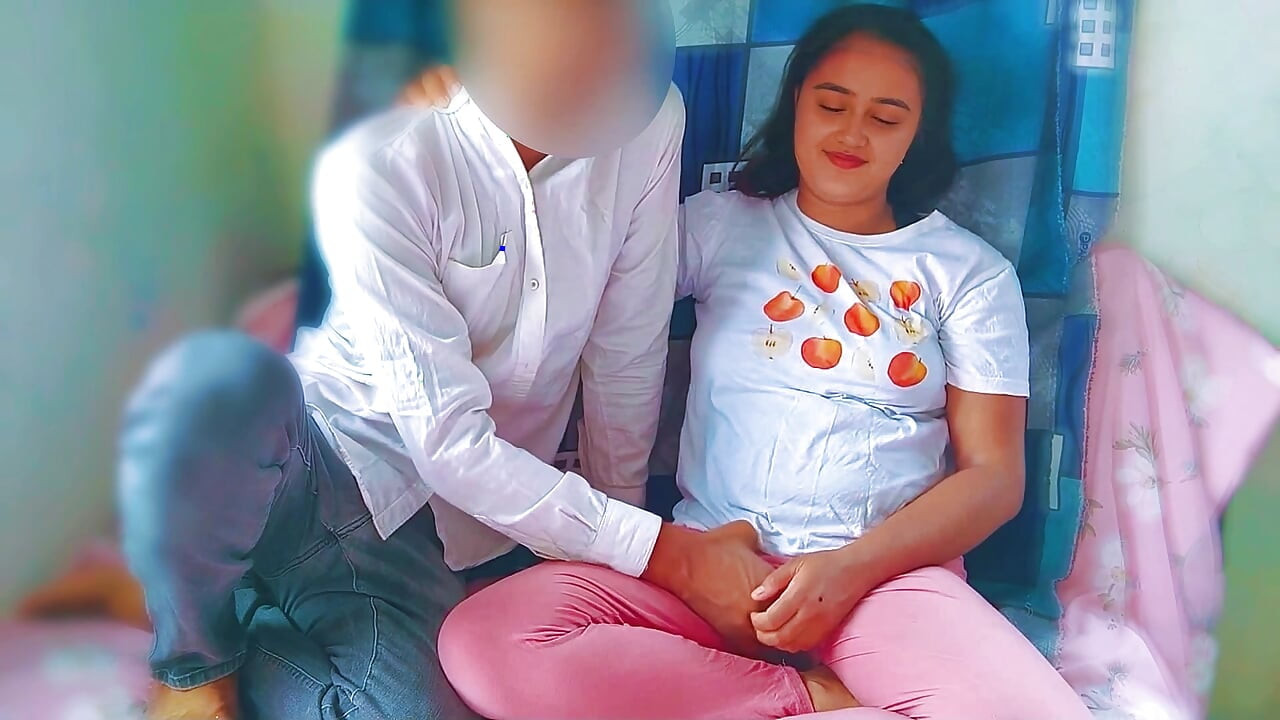 Stepsister soniya watching porn on mobile but her stepbrother seen and Fucking hard stepsister and Cum on her boobs hindi audio