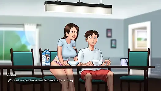 Stepmom VS Stepsister who fucks the tenant better? 2 Summertime Saga