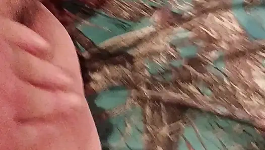 Getting off using my rose while sucking hubbys cock