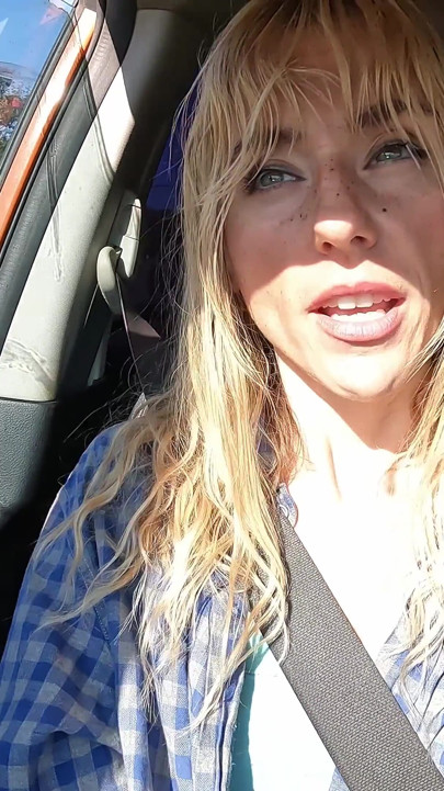 Petite Blonde Deepthroats Cock in Public Parking Lot