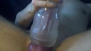 fleshlight fuck with big cumshot at the end
