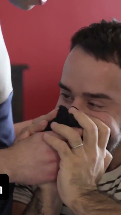 Dad Creep - Hairy Stepdad Teddy Torres Confesses He Gets Turned On By Smelling His Hot Stepson's Underwear In Bed | Clip 1